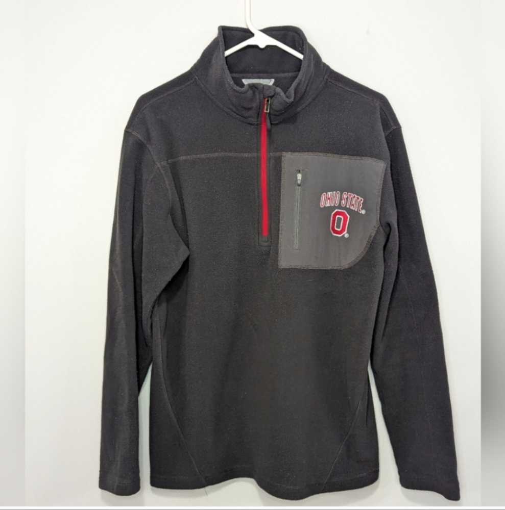 Ohio State University Collegiate Gray Fleece Pullover Womens Size Medium